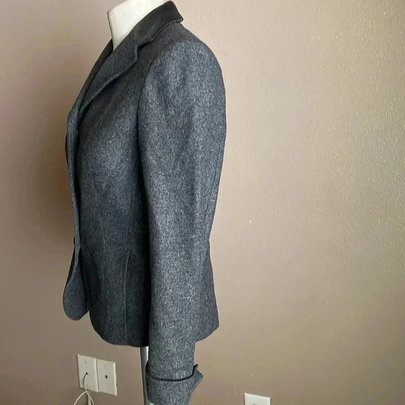 Max Mara weekend wool blend gray blazer size 4 - Picture 3 of 11